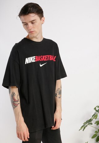 VINTAGE NIKE T-SHIRT BLACK Z678