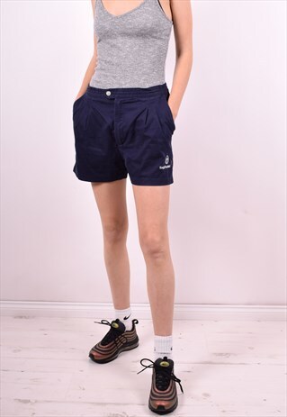 SERGIO TACCHINI WOMENS VINTAGE SHORTS W30 BLUE 90'S