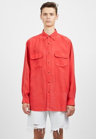 VINTAGE RED LONG SLEEVE SHIRT