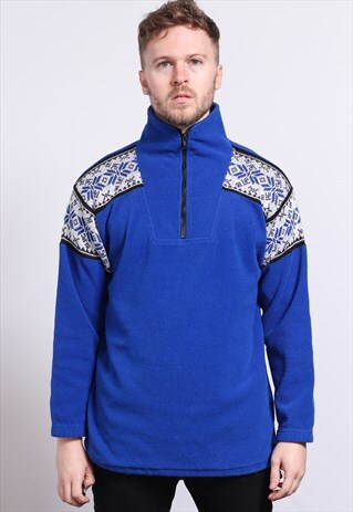 VINTAGE ZIP UP FLEECE TOP