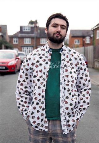 VINTAGE CRAZY PRINT TOMMY HILFIGER SHIRT