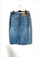 BLUE WASHED DENIM SKIRT 