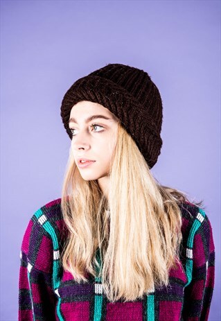 VINTAGE HAT IN BROWN