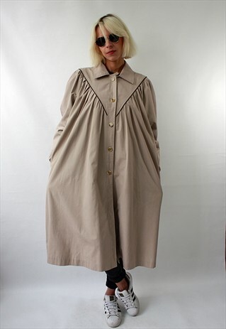 VINTAGE 80'S CLASSIC AWESOME BEIGE COAT