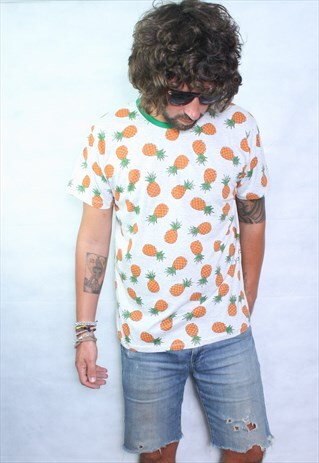 PINEAPPLE HANDMADE T SHIRT