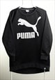 Vintage PumaC Crewneck Logo Sweatshirt Black