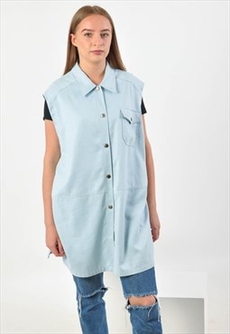 Vintage sleevless shirt in blue