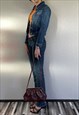 VINTAGE 50'S BURGUNDY LEATHER HANDBAG I