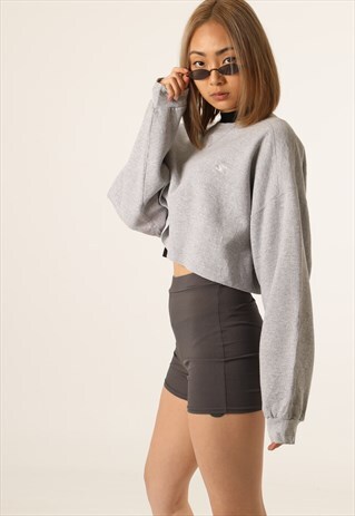 VINTAGE STARTER EMBROIDERED LOGO CROPPED SWEATSHIRT