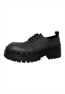 Studded boots catwalk brogues punk shoes grunge trainers 