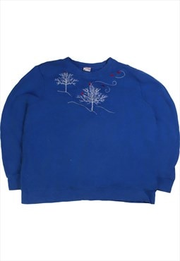 Vintage 90's Holiday Sweatshirt Tree Crewneck