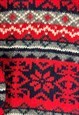 CHAPS KNITTED JUMPER ABSTRACT PATTERNED KNIT SWEATER