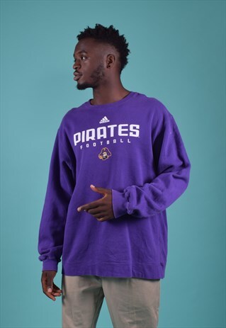 VINTAGE ADIDAS PURPLE PIRATES FOOTBALL SWEATSHIRT
