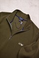 ARMANI JEANS KHAKI 1/4 ZIP SWEATER