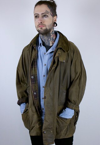 VINTAGE BARBOUR MOORLAND WAXED JACKET