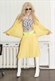 VINTAGE Y2K SUMMER PARTY CO-ORDINATES IN LEMON YELLOW
