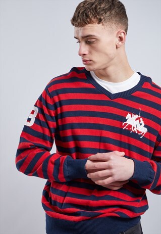 VINTAGE RALPH LAUREN V-NECK JUMPER