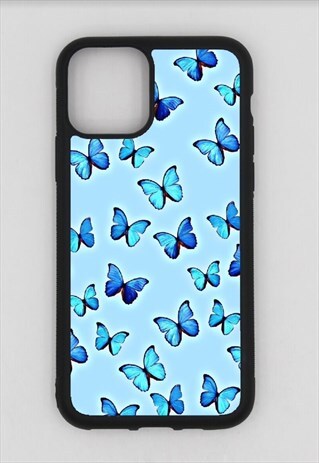 BLUE BUTTERFLY IPHONE CASE