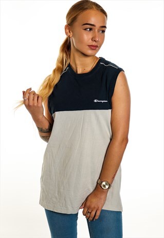 VINTAGE CHAMPION SLEEVELESS T-SHIRT T341