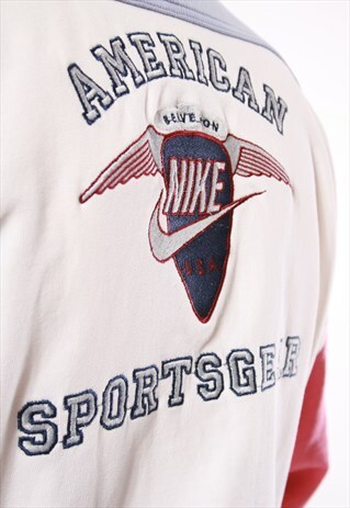 90S VINTAGE VTG RARE NIKE OLD BOMBER SWOOSH JACKET 13872