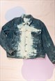 Vintage Pierre Cardin Denim Jacket 90s Bleached Coat