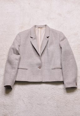 Womens Vintage 80s St Michael Wool Blazer Jacket