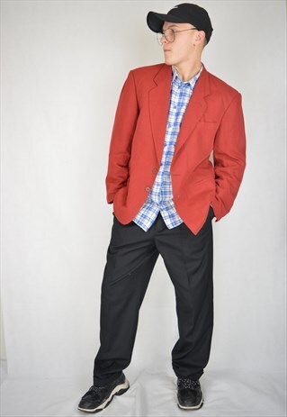 VINTAGE RED CLASSIC RAVE BLAZER