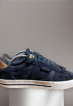 Adidas daily 3.0 ortholite trainers in black & gold size 8