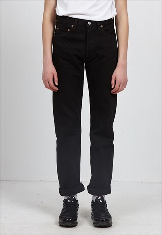 VINTAGE BLACK LEVI'S 501 FIT DENIM JEANS