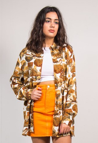 VINTAGE 90'S WOODLAND ANIMAL PRINT SHIRT