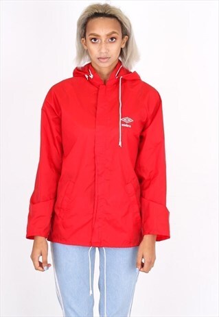 VINTAGE RED UMBRO WINDBREAKER JACKET