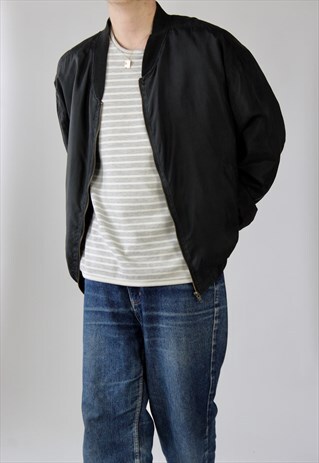 VINTAGE SILK BOMBER JACKET