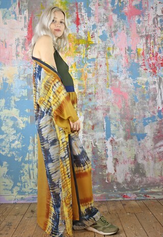 SEMI SHEER CREPE LONG KIMONO