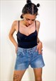 VINTAGE 2000S ICONIC DENIM SHORTS 
