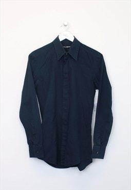 Vintage Dolce and Gabbana shirt in navy. Best fits S