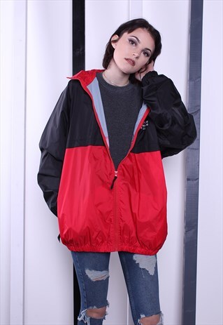 VINTAGE 90S SHELL JACKET/WINDBREAKER. UNISEX SPORTSWEAR.