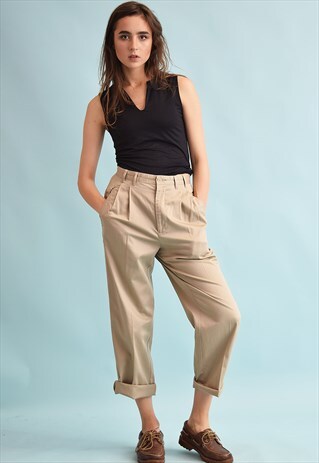 90'S RETRO HIGH WAIST STRAIGHT NEUTRAL DENIM JEANS