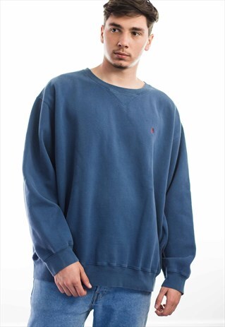 VINTAGE POLO RALPH LAUREN LOGO SWEATSHIRT JUMPER 90S 21.3