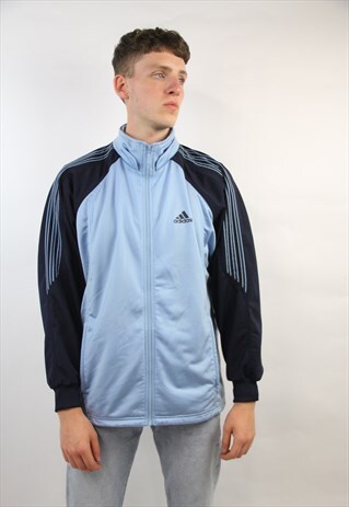 VINTAGE ADIDAS 90'S BLUE SPORTS JACKET
