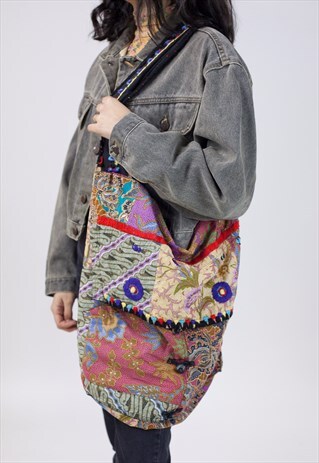 VINTAGE 90S MULTIPATTERNED HANDBAG