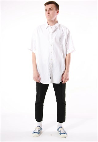 90S VINTAGE RALPH LAUREN COTTON OLDSCHOOL SHIRT 13981