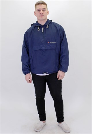 VINTAGE CHAMPION SPELL OUT 1/4 ZIP JACKET