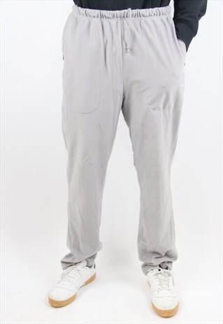 VINTAGE DIADORA SOFT GREY TRACKSUIT BOTTOMS