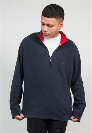 NAUTICA QUARTER ZIP SWEATSHIRT SWEATER