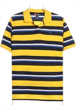 Ralph Lauren Chaps 90's Button Up Short Sleeve Striped Polo 