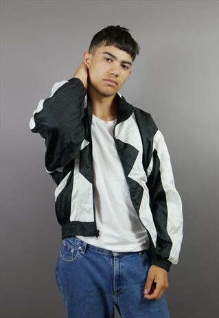 BLACK & WHITE JESTER FESTIVAL SHELL JACKET