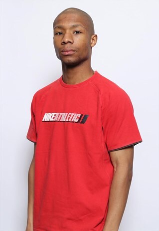 VINTAGE NIKE LOGO T-SHIRT RED