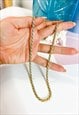 1980'S ROPE CHAIN IN CREAM AND GOLD