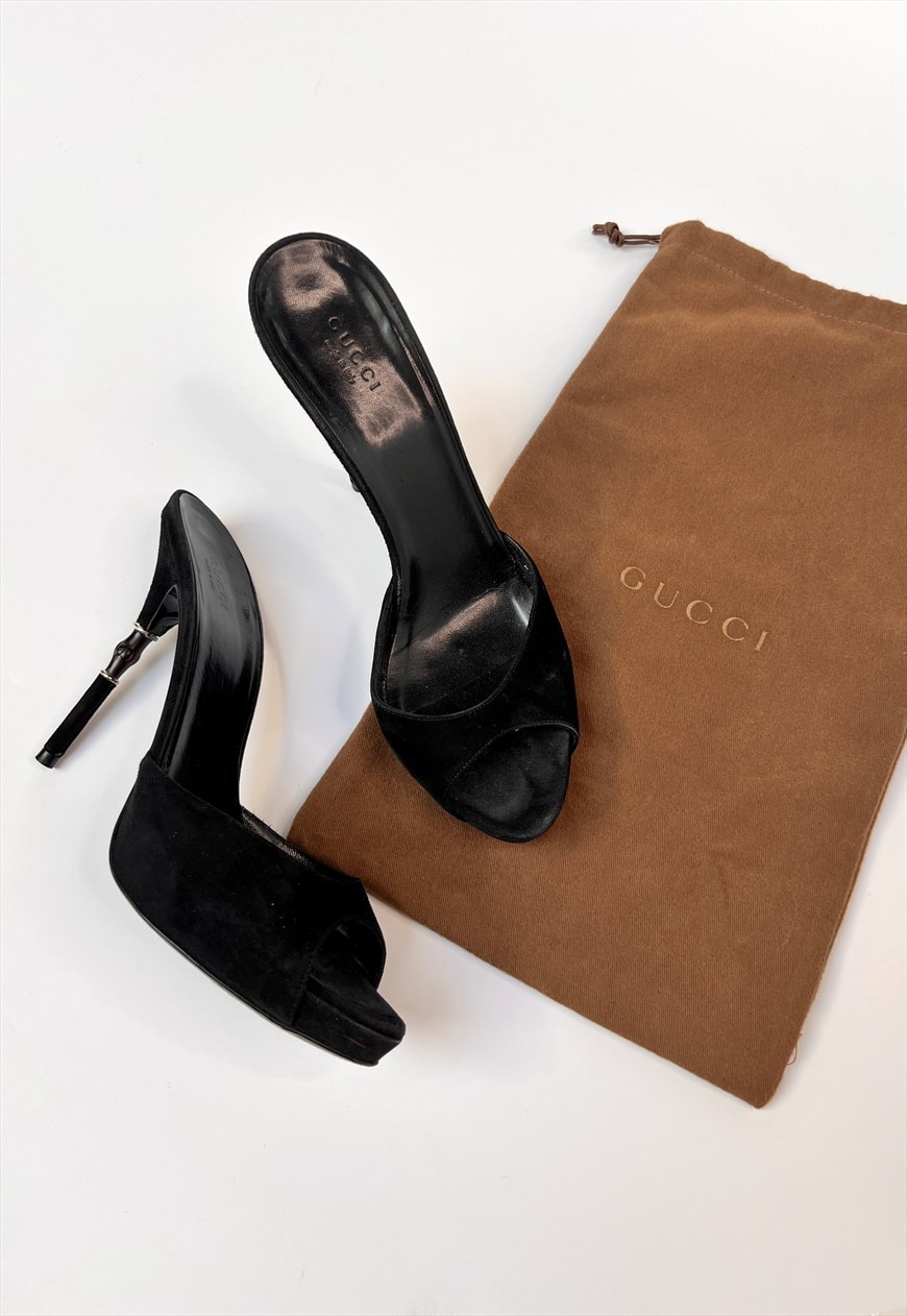 Black heels gucci best sale