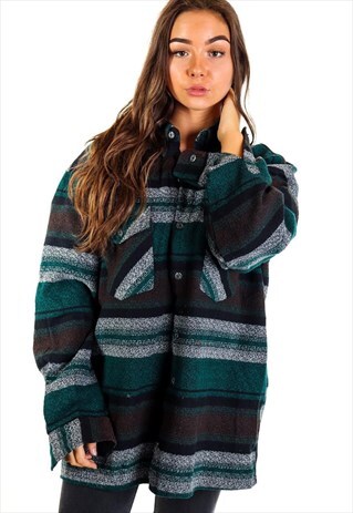 VINTAGE FLANNEL OVER SHIRT S944